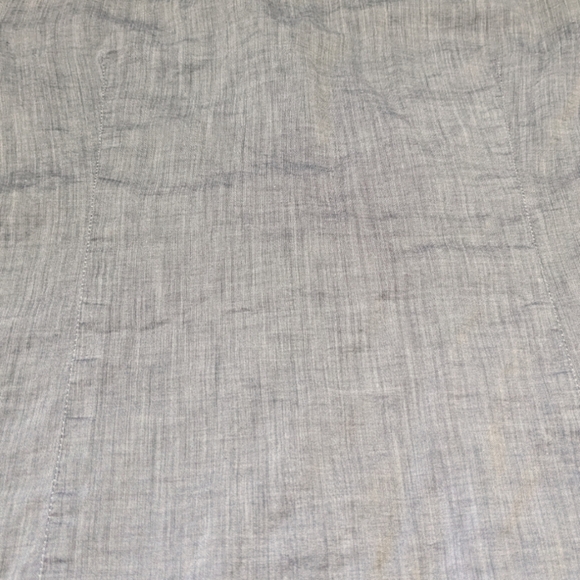 ANN Taylor| Button Down Blouse Shirt Light Gray Long Sleeves |Size: 4 - Picture 6 of 9